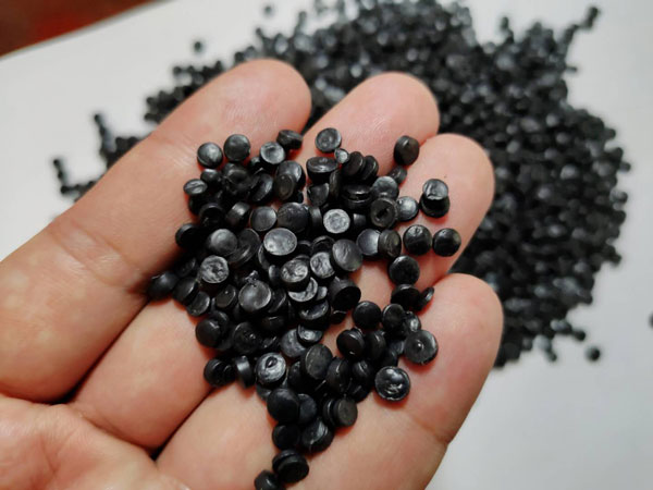 湖州黑色HDPE再生管道颗粒料
